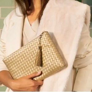 Virginia Wolf Woven Pouch/Clutch